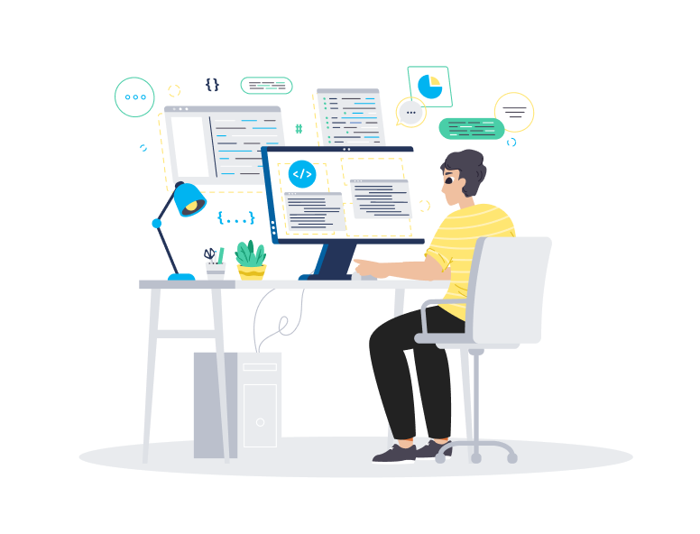 Web Development Illustration